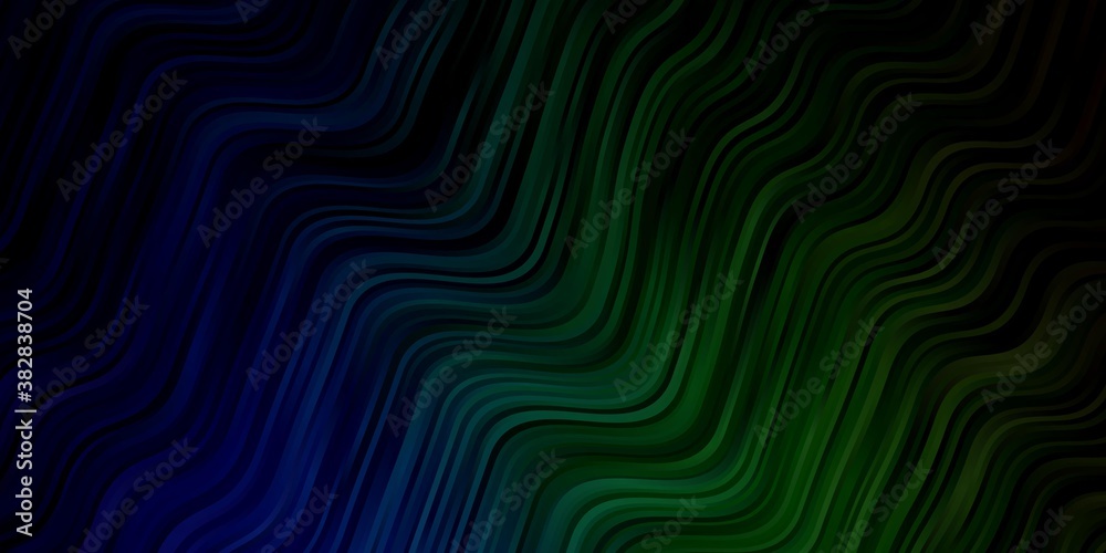 Light Blue, Green vector pattern with wry lines. Colorful illustration with curved lines. Pattern for booklets, leaflets. Light Blue, Green vector pattern with wry lines. Colorful illustration with curved lines. Pattern for booklets, leaflets.