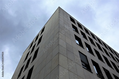 modern office building with sky