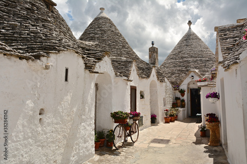 Alberobello - small town in Apulia, southern Italy