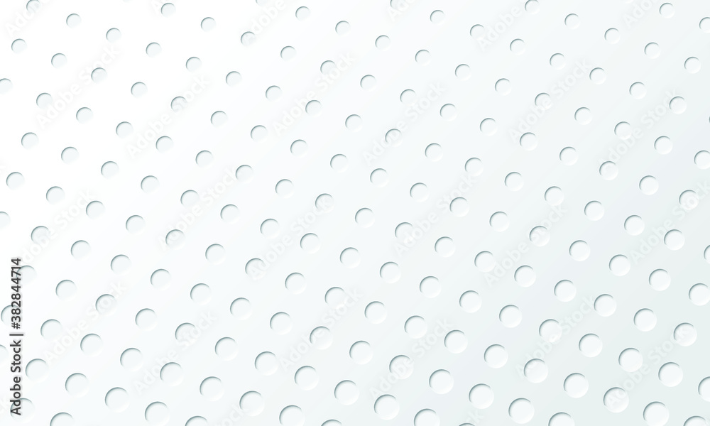 Abstract white background with circles and shadows