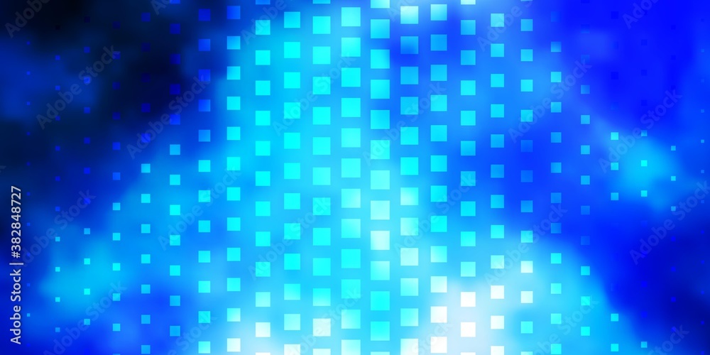Dark BLUE vector template in rectangles. Abstract gradient illustration with colorful rectangles. Pattern for commercials, ads.