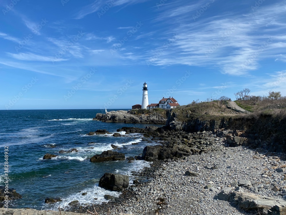 Fototapeta premium lighthouse on the coast