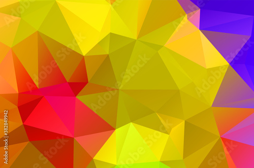 Background bright yellow template random bright colors low poly