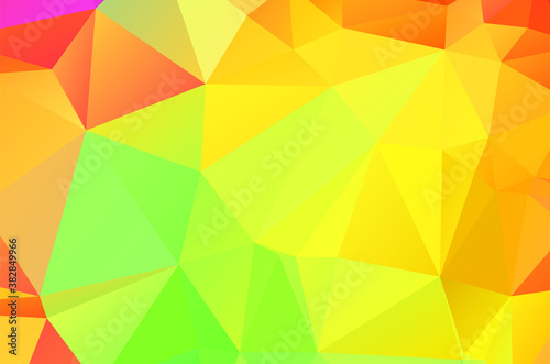 Background bright yellow template random bright colors low poly