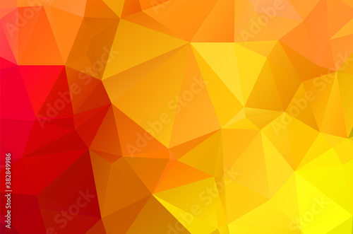 Background bright yellow template random bright colors low poly