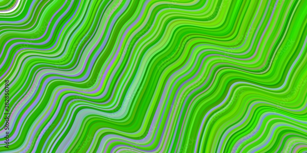Light Pink, Green vector pattern with lines.