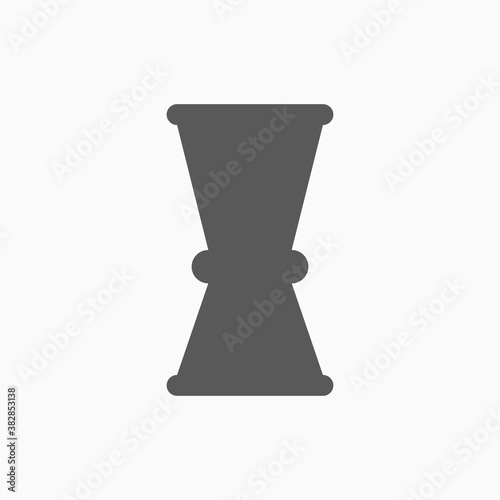 jigger icon, cocktail jigger vector illustration