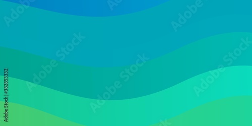 Light Blue, Green vector layout with curves. Illustration in halftone style with gradient curves. Template for your UI design.