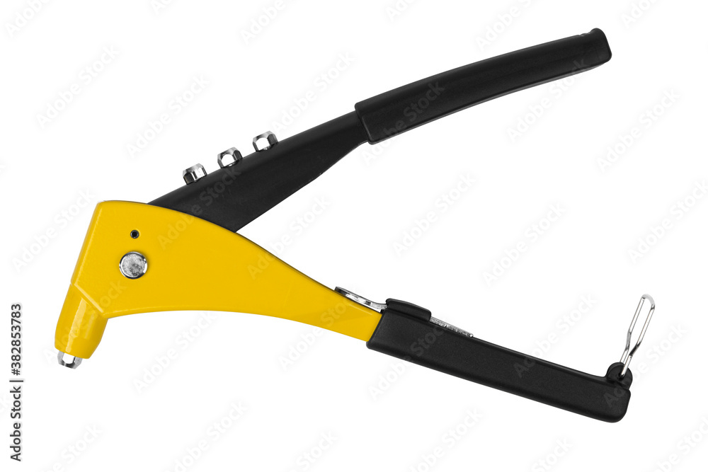 Obraz premium Electric drill on white background