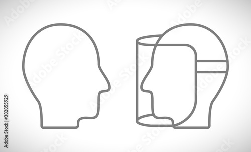 face shield icon