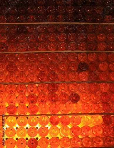 Wine bottles pattern background.