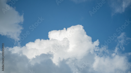 Big white cloud in a blue sky 