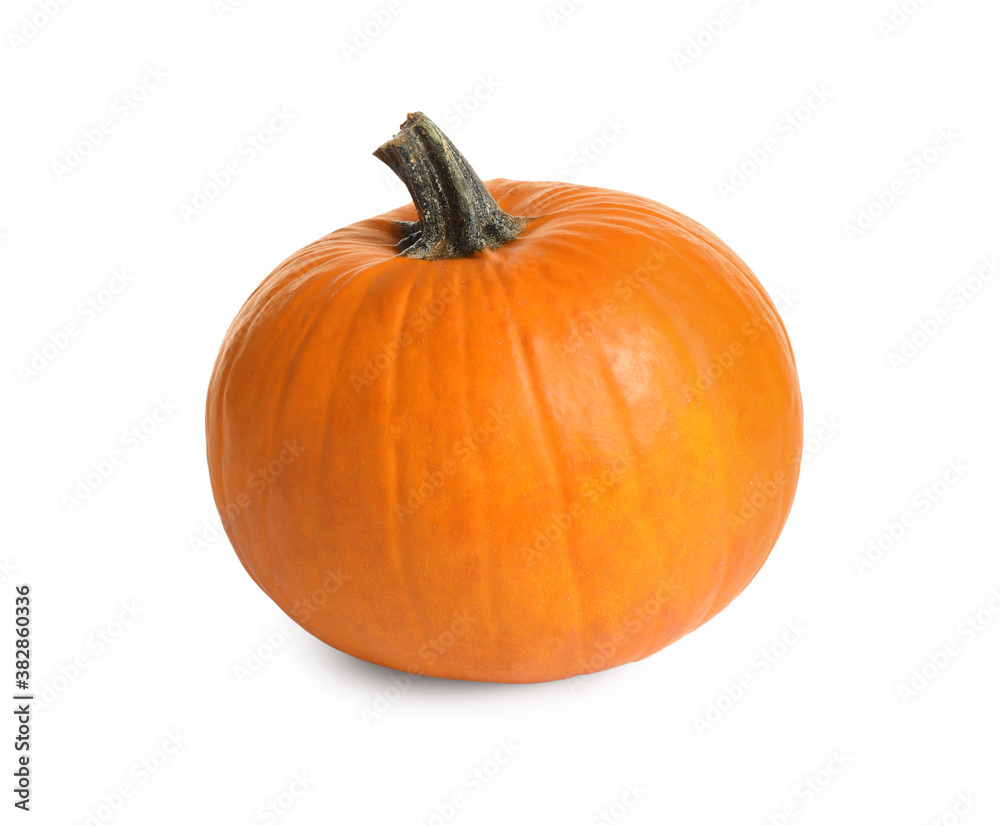 Fresh ripe pumpkin isolated on white. Organic plant Fresh ripe pumpkin isolated on white. Organic plant