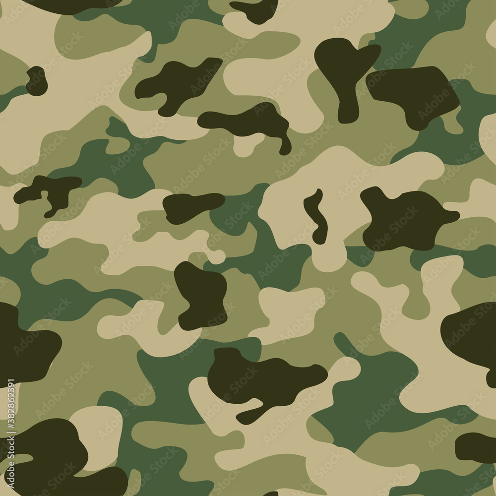 Fototapeta premium Seamless pattern camouflage spots. camo. Military abstract background. Print. Vector