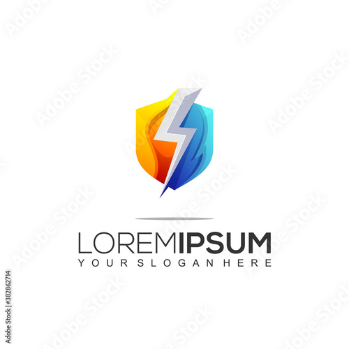 Free Download ELECTRICAL COLORFUL LOGO DESIGN TEMPLATE - GFXLoad