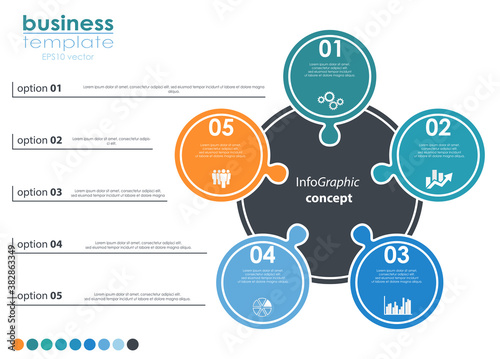 business info graphic template