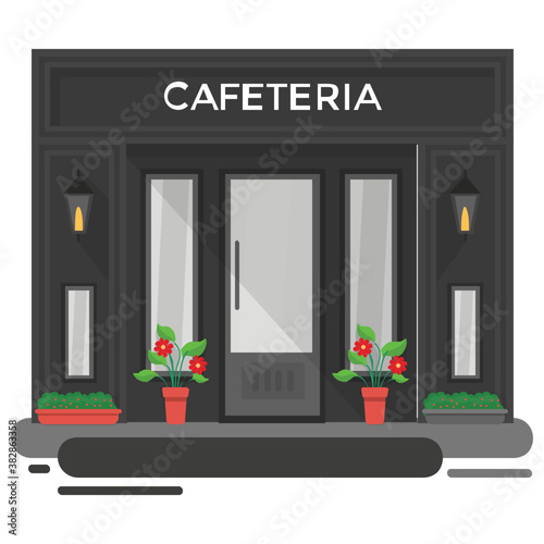 
Building of cafeteria illustration
