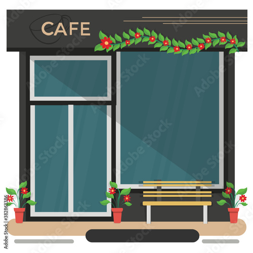 
A traditional style cafe names cup coffee for coffee and beverages 
