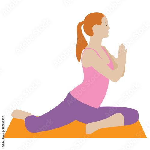 
Stretch muscle exercise, fitness exercise 
