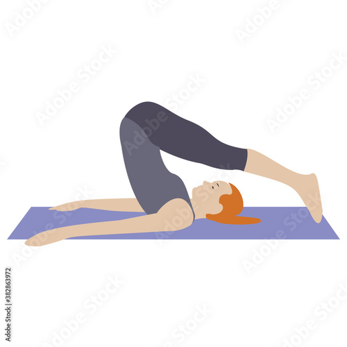 
Stretch muscle exercise, fitness exercise 
