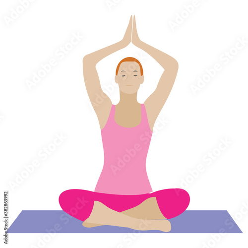 
Stretch muscle exercise, fitness exercise 
