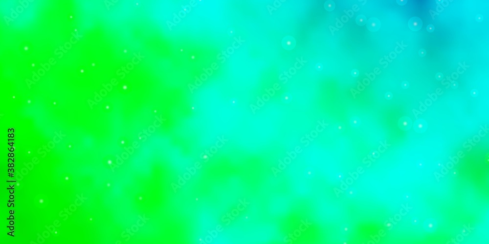 Light Blue, Green vector pattern with abstract stars. Blur decorative design in simple style with stars. Design for your business promotion. Light Blue, Green vector pattern with abstract stars. Blur decorative design in simple style with stars. Design for your business promotion.