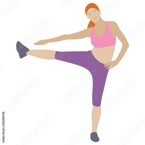 
Stretch muscle exercise, fitness exercise 
