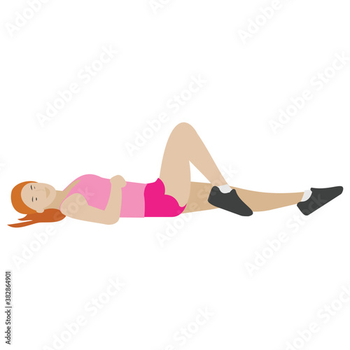 
Flat icon design of ball exercise 

