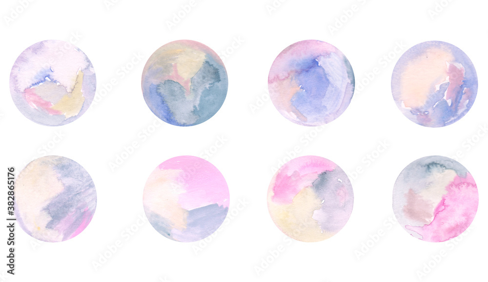 hand paint watercolor circle spots hand paint watercolor circle spots