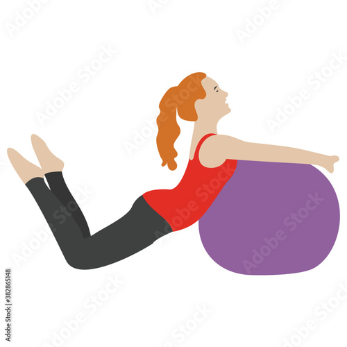  Flat icon design of ball exercise 