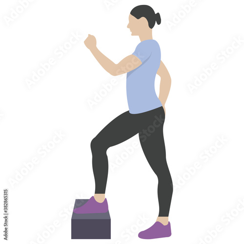  Flat icon design of ball exercise © Vectors Market