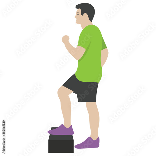 
Flat icon design of ball exercise 

