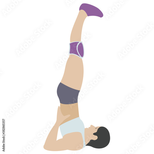 
Stretch muscle exercise, fitness exercise 
