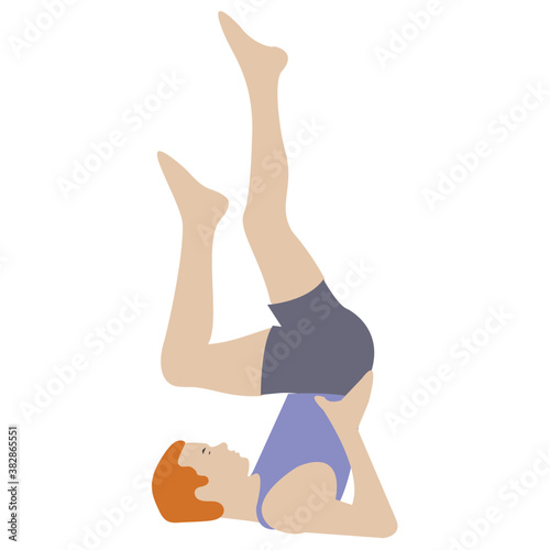 
Stretch muscle exercise, fitness exercise 
