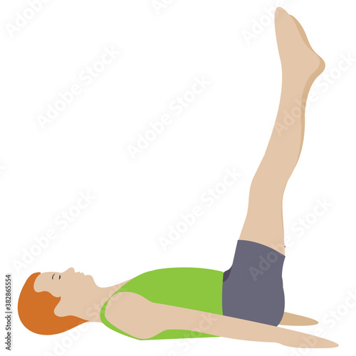 
Stretch muscle exercise, fitness exercise 
