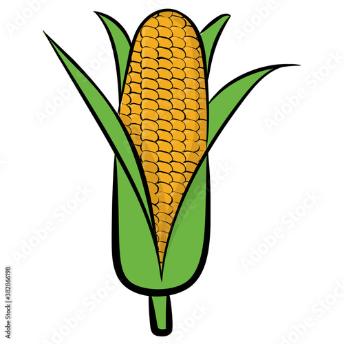 
Diet food, corn cob icon 
