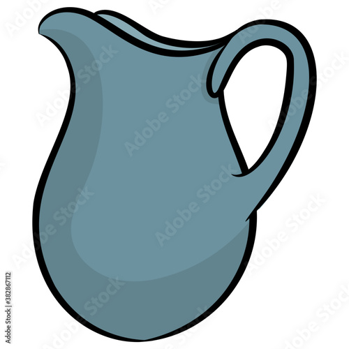  Hand drawn icon of jug 