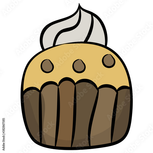 
A bakery item muffin
