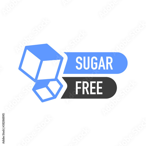 Flat icon with lactose gluten gmo sugar free. Organic signs. Vector illustration.