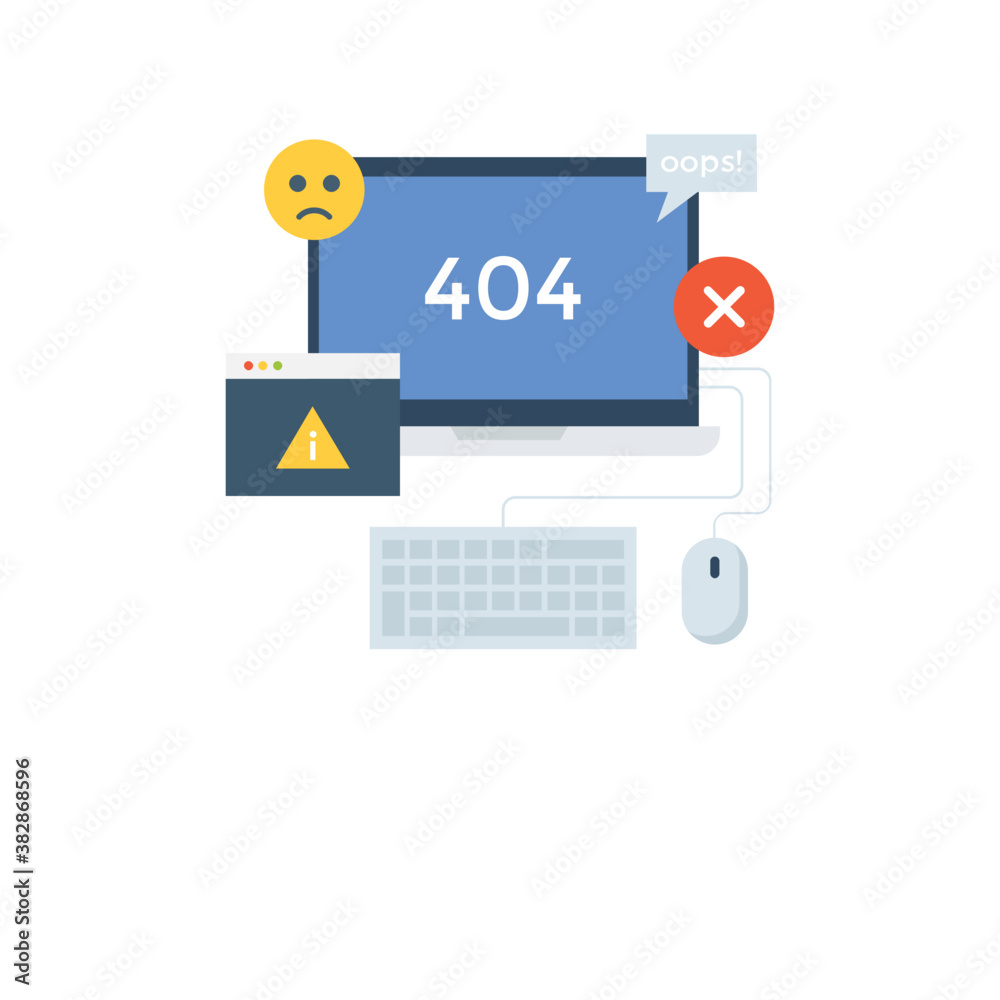 Web error, 404 illustration
Web error, 404 illustration
