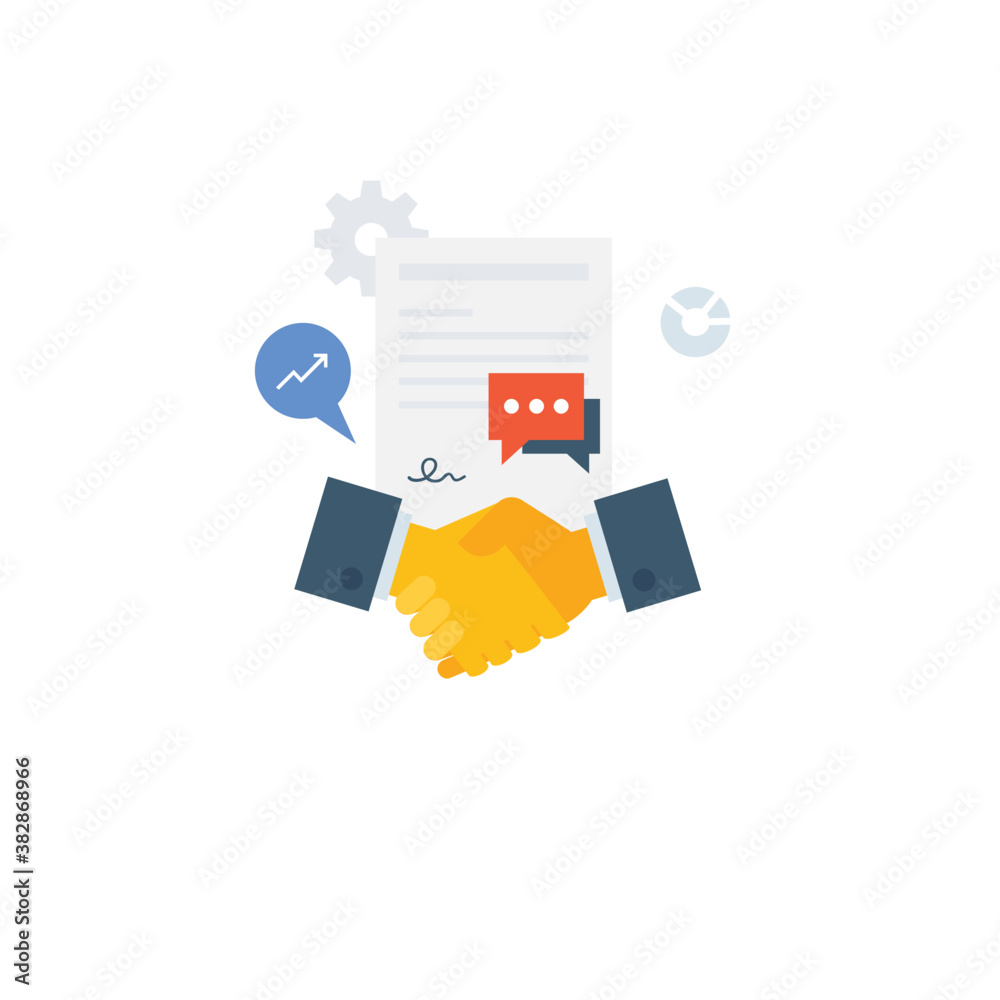 Business partnership vector illustration
Business partnership vector illustration