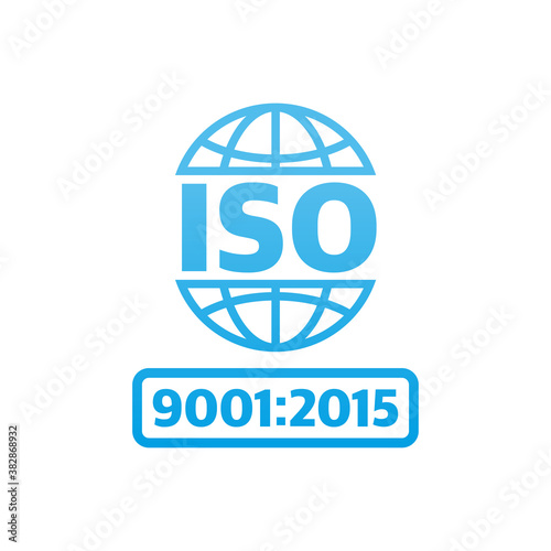 Iso icon, great design for any purposes. Product certification. Vector illustration.