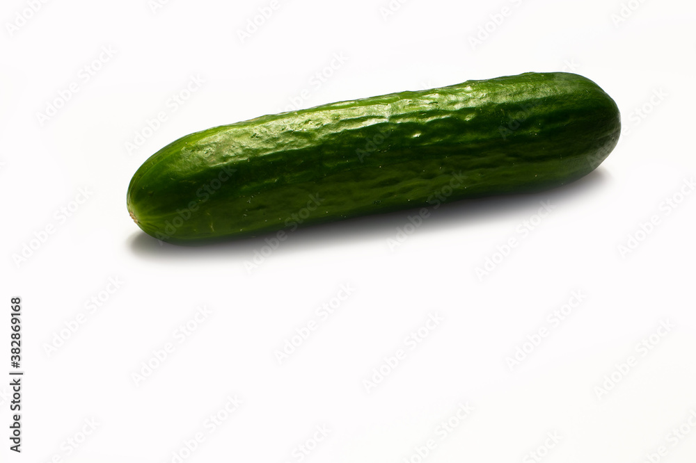 Hybrid fruit green cucumber isolate for collage Hybrid fruit green cucumber isolate for collage