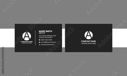 nice and clean business card