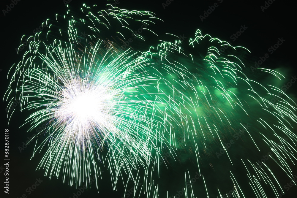 Fototapeta premium Holidays Fireworks at night sky