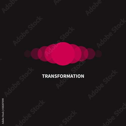 Change, transformation logo. Business icon, innovation, development