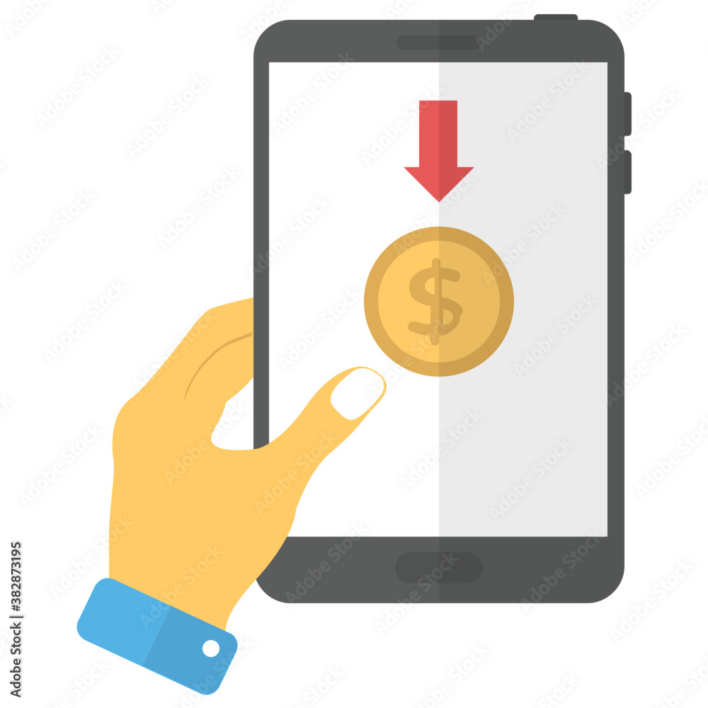 Mobile payment concept via flat design
Mobile payment concept via flat design