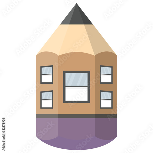 
Isolated vector icon of house sketch
