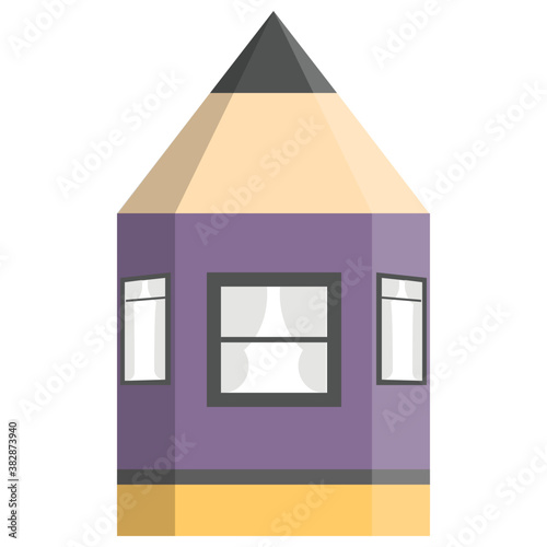 
Isolated vector icon of house sketch
