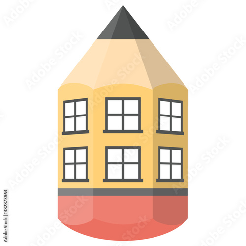 
Isolated vector icon of house sketch
